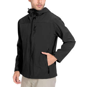 Chaqueta cortavientos de lona impermeable ligera para exteriores informal para hombre, chaqueta de invierno transpirable de aventura para todas las estaciones con capucha - Product Image 6