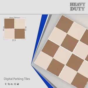 Carreaux de stationnement numériques en porcelaine 40x40 pour l'extérieur en céramique antidérapante finition mate 400x400mm disponible 9mm/12mm d'épaisseur - Product Image 4