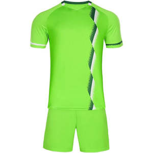 France jaune vente chaude maillots de football ensemble Kits pour garçons uniforme adulte vêtements de football maillot de football sublimé chemise de football - Product Image 2