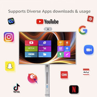 Boîtier TV Android intelligent pour téléviseur LED/LCD de 27 pouces, prend en charge le tableau interactif et la diffusion en continu Full HD, utilisation portable à domicile