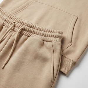Conjunto Deportivo de 2 Piezas para Mujer, con Cremallera, 100% Algodón, Liso, Sudadera con Capucha Extra Grande y Pantalones Deportivos, Felpa Suave, Informal, para Gimnasio y Actividades - Product Image 5