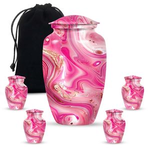 Beautiful Modern Pink Swirl Funeral Urn <b>for</b> Human <b>Ashes</b> <b>Keepsake</b> Unique Decorative Small <b>Ashes</b> Custom Memorial Urn Adult <b>Ashes</b> - Product Image 3