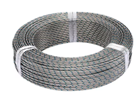 Câble de compensation industriel blindé multicouche résistant à la chaleur, fil d'extension de thermocouple électrique de type E J K