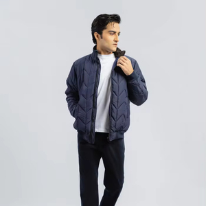 แจ็กเก็ตขนเป็ดสำหรับผู้ชาย, เสื้อโค้ทขนเป็ดหนาอบอุ่นมีคอปกเสื้อมีฮู้ด - Product Image 1