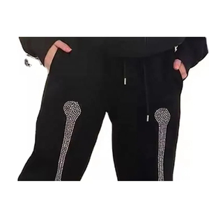Top Trending Impreso Invierno Transpirable Hombres Rhinestone Chándal Diseño personalizado Secado rápido Suave Alta calidad 100% Algodón - Product Image 5