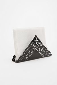 The Metal Wave 90145 Modern High Quality Metal Napkin Holder & <b>Tissue</b> Stand Lightweight Reusable Durable for <b>Weddings</b> Dinners - Product Image 6