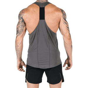 Camisetas sin mangas de punto transpirables 100% algodón para hombre - Estilo urbano, diseño liso, peso de tela 280g - Product Image 6