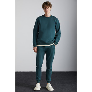 Pantalon de survêtement pour homme GRIMELANGE Adens, en coton biologique de qualité supérieure, tissu intérieur brossé, jambe élastiquée - Product Image 2