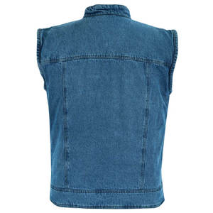 Denim gilet sans manches veste respirant imperméable Polyester/coton mode tenue hommes femmes Vintage Style Streetwear décontracté - Product Image 3