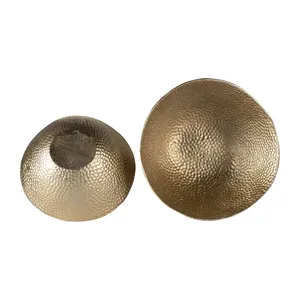 Tazón de Metal Artístico de Alta Gama, Tazón de Metal Artesanal de Lujo para Interiores, Tazón Seguro para Alimentos, Plateado, Elegante, Platos Zahid Exports - Product Image 5