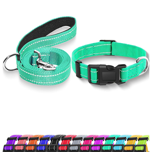 Collares de nailon menta para perros transpirables, ligeros, ajustables, de colores vibrantes, duraderos, ideales para todos los tamaños de perros - Product Image 2
