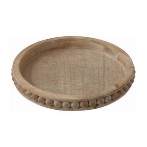 Juego de 2 bandejas de barro pulido oscuro Artículos de cocina más vendidos Mesa de comedor Material de madera de mango usado Nuevo diseño - Product Image 3