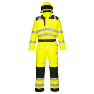 Combinaison de sécurité réfléchissante en coton deux pièces la plus vendue, uniforme de travail de sécurité pour la construction avec bandes réfléchissantes - Product Image 6
