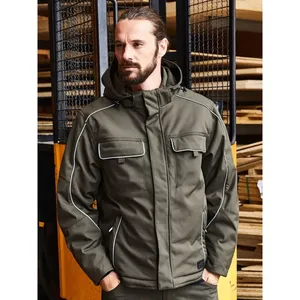 Custom Workwear Softshell <b>Padded</b> <b>Jacket</b> for Hiking Gear & Dry Sack for Outdoor Adventures - Product Image 1