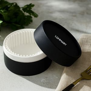 Boîtes rondes en papier pour gâteaux au fromage biodégradables de qualité alimentaire personnalisées Emballage de gâteaux en papier Boîtes en papier estampées Impression pour usage alimentaire - Product Image 1