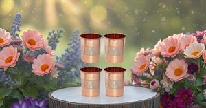 Venta al por mayor de cobre, metal, menta, Julep Cup, accesorios para bebidas, utensilios de cocina para el hogar, paquete de 4 - Product Image 5