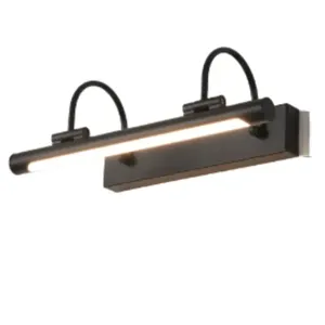 AvalonGallery Modern Style 6W LED Wall Light Copper <b>Lamp</b> Body with <b>Warm</b> White CCT Linear Shade Remote Control for Living Room - Product Image 5