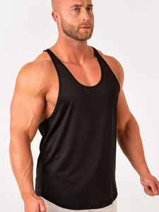 Hot Selling Custom Bodybuilding Stringer Tank Tops <b>Mens</b> Gym <b>Singlets</b> Cotton Activewear Fitness Wear Vest Muscle Sleeveless Shirt - Product Image 5