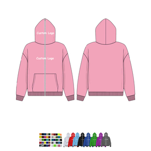 เสื้อฮู้ดผู้ชายแบบมีซิปเต็มตัว ผ้าฟลีซหนานุ่ม ไซส์ใหญ่พิเศษ กันลม เป็นมิตรกับสิ่งแวดล้อม พร้อมโลโก้สั่งทำพิเศษ สำหรับฤดูหนาว - Product Image 5