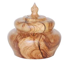 Urnas de cremación de Metal de latón macizo de calidad Superior, suministros funerarios decorativos curvos a mano, urnas conmemorativas para cenizas de cremación - Product Image 4