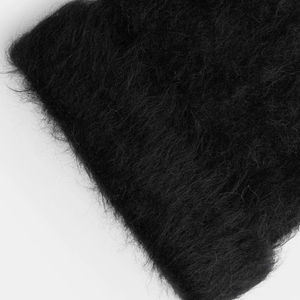 Gorro de Mohair Unisex, gorro de punto suave y acogedor, Otoño Invierno, moda cómoda, ropa de calle informal para exteriores, tocado diario - Product Image 4