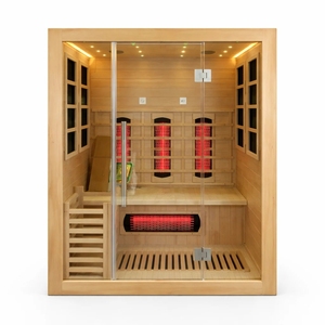 Sauna hybride intérieur moderne FUSION pour 4 à 6 personnes + Livraison gratuite - Product Image 1