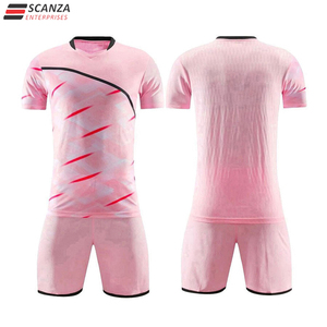 Meilleur prix de gros Ensemble de maillots de football à séchage rapide avec logo personnalisé Vêtements de sport en polyester avec impression à la mode - Product Image 2