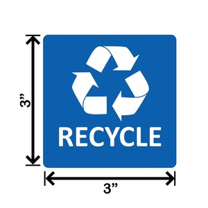 ป้ายบอกทางสำนักงานที่บ้านสีฟ้ารีไซเคิลป้ายบอกทางป้องกันรังสียูวี3x3 4 5x5 6ทนทานต่อสิ่งแวดล้อมป้ายประกาศ - Product Image 3