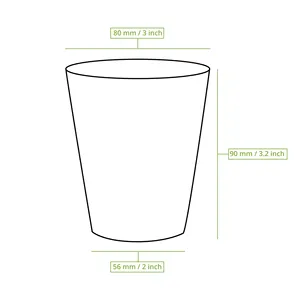 8Oz 200Ml Ø 80 mm White Single Wall EcoUp Printed Logo Paper Cups Branded Cafe Mugs - 1000 pcs/carton - Product Image 6