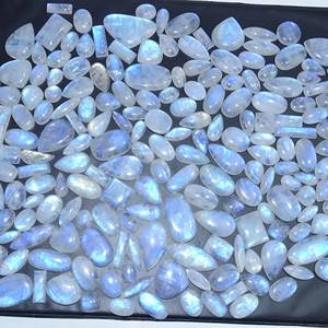 Cabujón de piedra lunar natural, venta al por mayor, piedra preciosa lunar, suelta para la fabricación de joyas piedra preciosa, piedras preciosas de ágata - Product Image 2