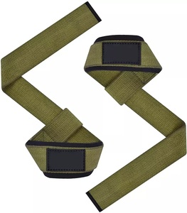 GAF High Quality Custom Logo Neoprene Padded Body Building <b>Weight</b> Lifting Wrist Straps <b>for</b> Women and <b>Men</b> - Product Image 2