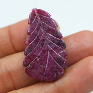 Pierre précieuse cabochon en rubis rouge naturel sculpté, pierre lisse sculptée à la main, fournisseur en gros de pierres pour bijoux - Product Image 3