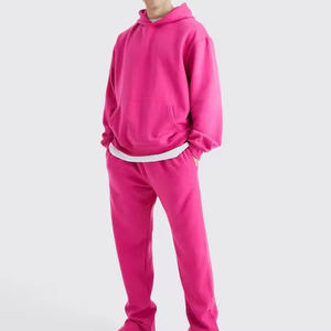 Survêtements pour hommes, coupe classique, à capuche, de haute qualité, personnalisés, tendance, 100% coton, combinaison de couleurs pour l'entraînement hivernal - Product Image 4
