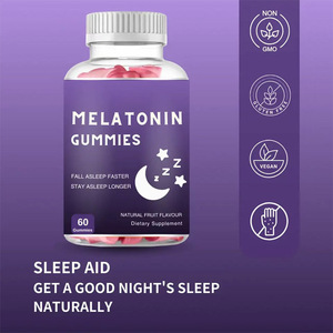Suplemento Natural Antioxidante Orgánico con Vitamina B12, Vitamina D3, GABA, L-Teanina, Azafrán, Ashwagandha Ksm66 en Gomitas para Dormir - Product Image 5