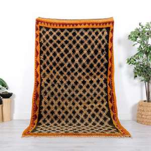 Auténticas Alfombras Marroquíes Hechas a Mano de Lana, Diseños Berber Tradicionales, Estilos Vintage Modernos para Decoración del Hogar - Product Image 1