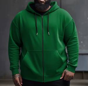 Pull en coton lourd de haute qualité pour hommes Usine Logo personnalisé Tricoté Sweats à capuche surdimensionnés unis pour l'hiver Épaule tombante - Product Image 2