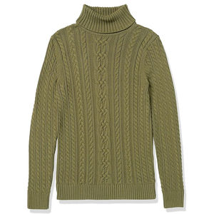 Cozy <b>Cable</b> Knit Women's Turtleneck Sweater High Quality Breathable 100% Cotton Classic-Fit Lightweight Long-Sleeve for Winter - Product Image 5