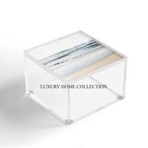 Caja dulce hecha a mano elegante con base acrílica de metal para embalaje elegante, dulces de regalo, chocolates, regalos de devolución de boda Premium - Product Image 3