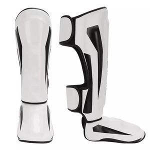 GAF profesional personalizado de alta calidad de cuero PU deportes pierna protección boxeo espinillera para MMA Taekwondo Muay Thai Shin - Product Image 1