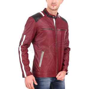 Slim Fit Top Quality Design <b>Men</b> Clothing Casual Leather <b>Jacket</b> Best Winter <b>Men's</b> Fashion Leather <b>Jacket</b> - Product Image 4
