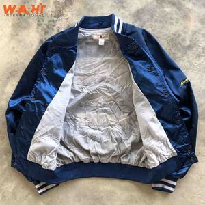 Unisex Custom Satin Vintage Transpirable Varsity Bomber Chaquetas con Letterman Béisbol Estilo - Product Image 5