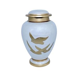 Hermosa urna de cremación decorativa de Metal sólido conmemorativo para adultos, hombres, mujeres, grandes urnas de cremación de latón para cenizas humanas - Product Image 4