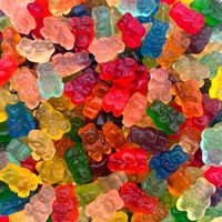 Bonbons gélifiés acidulés et sucrés en gros, saveurs pomme, cerise, citron, halal, gélatine, OEM/ODM