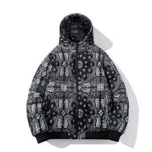 Chaqueta acolchada de invierno de alta calidad, cálida y acolchada con cuello alto con capucha y abrigos de burbujas con cremallera Lisa para uso en exteriores - Product Image 5