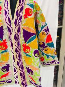 Stylish Quilted Embroidery Free Edge Jacket for Women Unique <b>Boho</b> Beachwear Handmade Cotton Winter Festivals <b>Belt</b> Great Gift for - Product Image 4