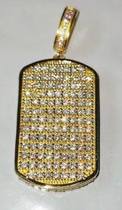 925 Sterling Silver Moissanite Diamant Pendentif HIP HOP bijoux Personnalisé Pendentif Diamant Bijoux - Product Image 2