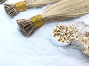 ผมต่อ SHY 50% แท้จากยุโรป เกรด 13A แบบ Double Drawn  ปลายผมแบบ I Tip  แบบเส้นเดียว # 4-613 ตรงสำหรับผู้หญิงผิวขาว - Product Image 4