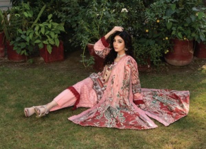 Señoras estilo pakistaní bordado algodón/césped Shalwar Kameez 3PC trajes pakistaní Salwar Kameez vestido de diseñador para damas - Product Image 4