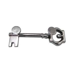 Elegante BASE DE tablón gris con dos ganchos de peltre en metal de alta calidad, perfecta para elegantes ganchos decorativos y almacenamiento para el hogar - Product Image 2