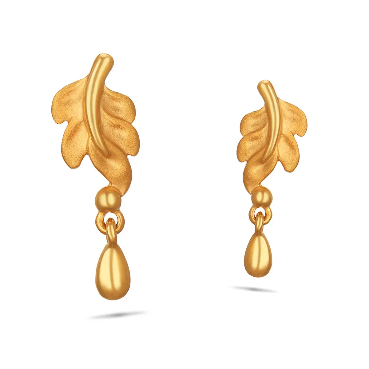 Großhandel Massive Gold feine Schmuck Ohrringe für Frauen aus Gold 22 Karat neuesten Kollektionen